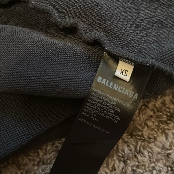 Balenciaga Unisex Black Zip-Up Hoodie
